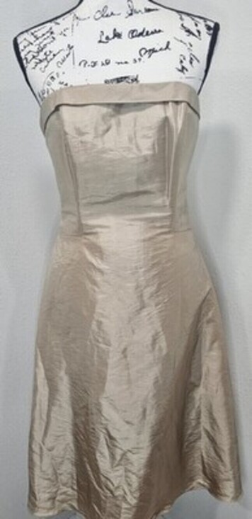 DaVinci Dresses & Skirts - DaVinci Strapless Bandea Cocktail Formal Knee Length Dress Sz 10 Cafe Chocolate